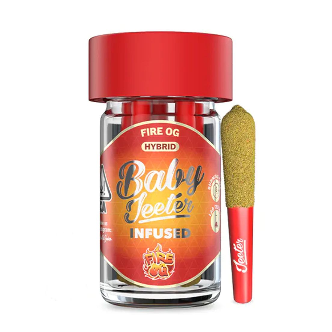 Jeeter - Baby Jeeter - Fire OG - Rosin Infused Prerolls - 5pk - 2.5g - Hybrid