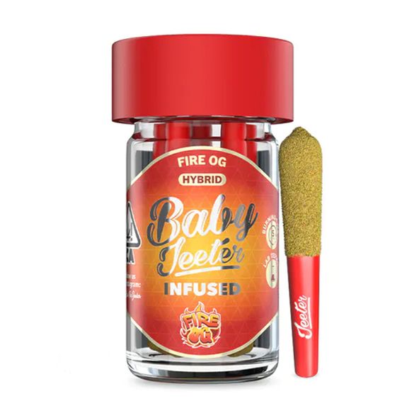 Jeeter - Baby Jeeter - Fire OG - Rosin Infused Prerolls - 5pk - 2.5g - Hybrid