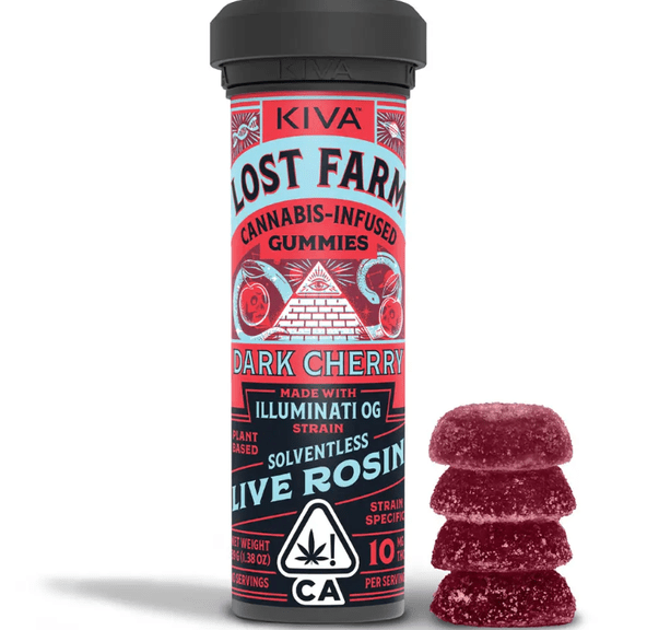 Lost Farm Dark Cherry Illuminati OG Live Rosin Gummies