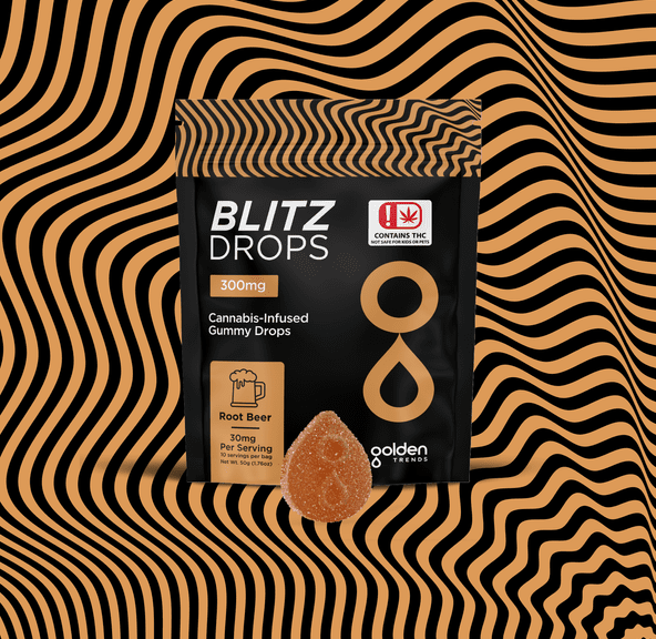 GOLDEN TRENDS ROOT BEER FULL SPECTRUM C02 GUMMIES 300MG