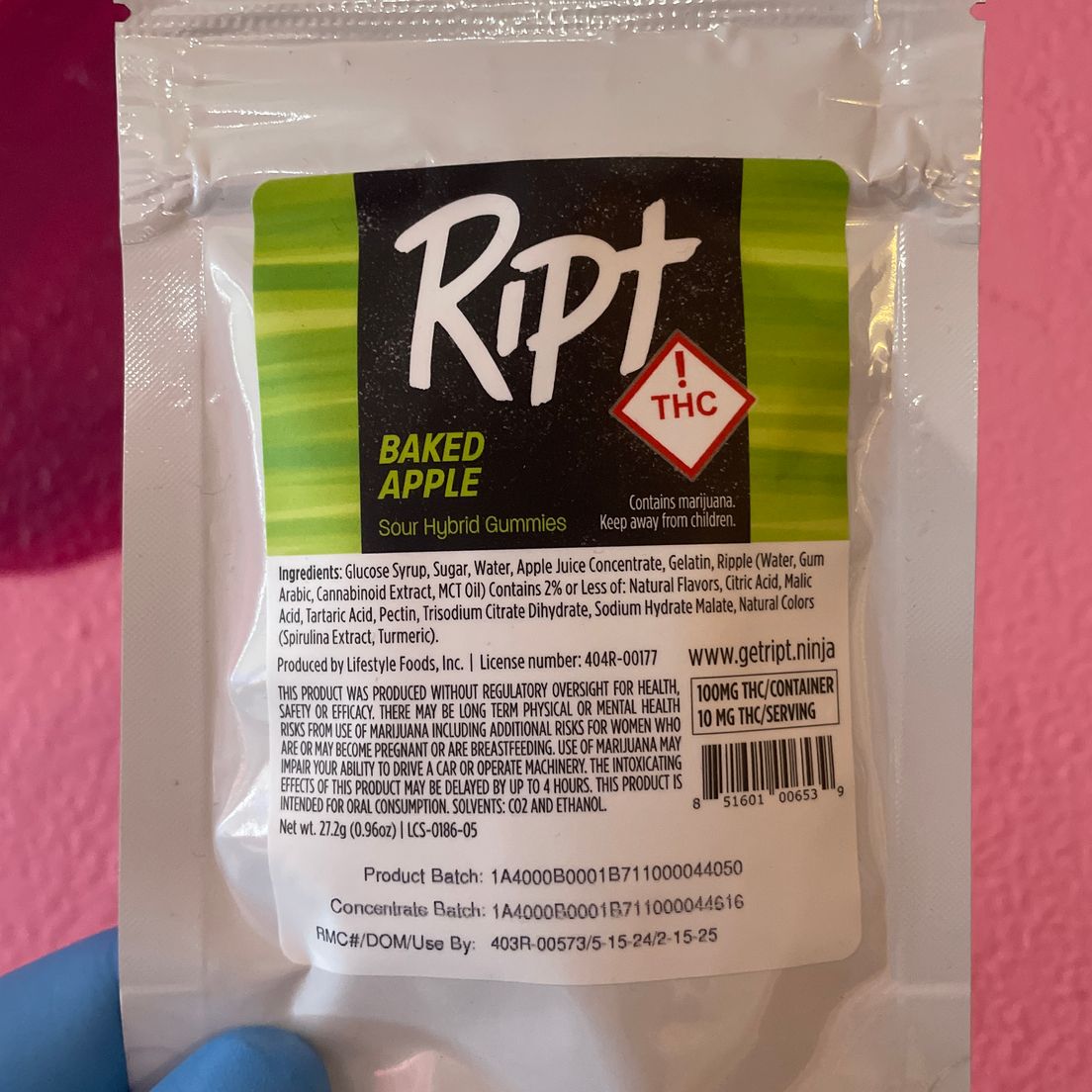RIPT - Baked Apple , Gummies 100mg