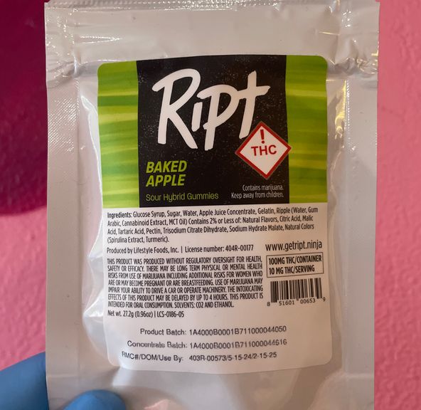 RIPT - Baked Apple , Gummies 100mg