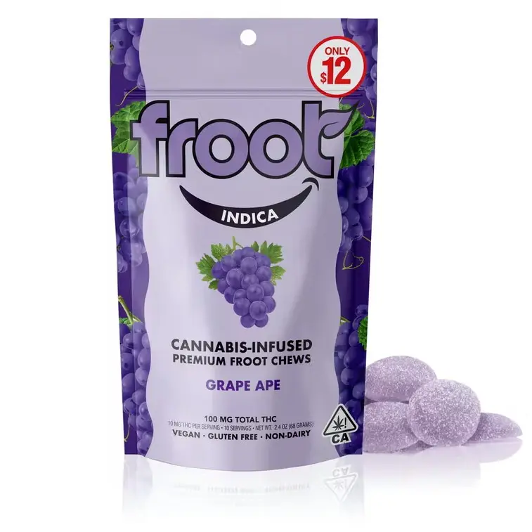 Grape Ape Gummies - 100mg 68.00 g