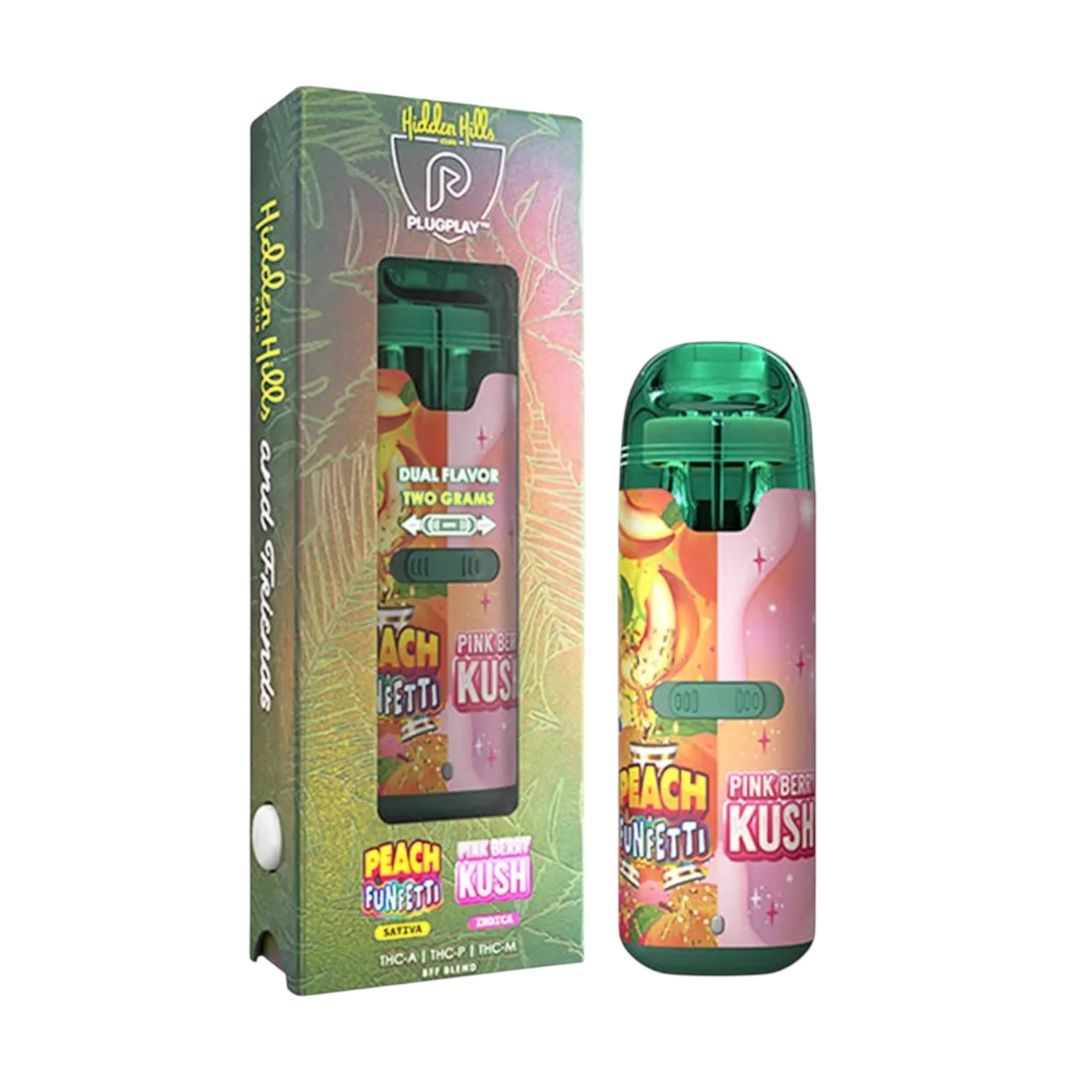Hidden Hills 2G Disposable & Friends Dual Peach Funfetti - Pink Berry Kush