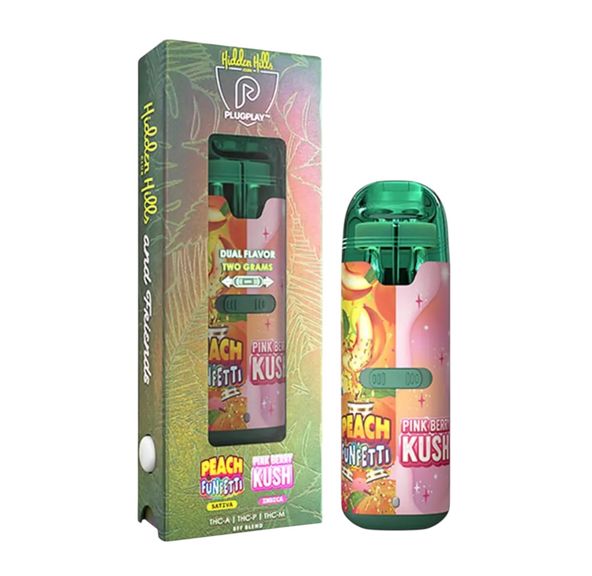 Hidden Hills 2G Disposable & Friends Dual Peach Funfetti - Pink Berry Kush