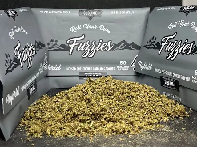FUZZIES ROLL YOUR OWN HYBRID 1/4 OUNCE THC 35.78%