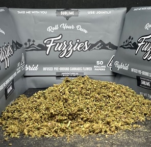 FUZZIES ROLL YOUR OWN HYBRID 1/4 OUNCE THC 35.78%