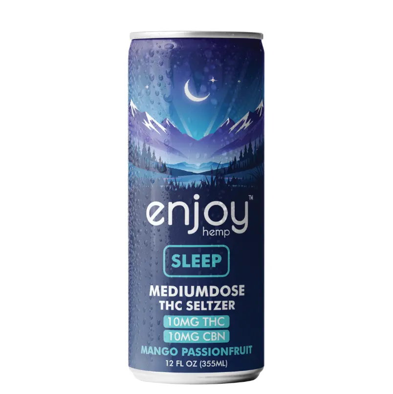 Enjoy 10mg THC Sleep Seltzer - Mango Passionfruit Single