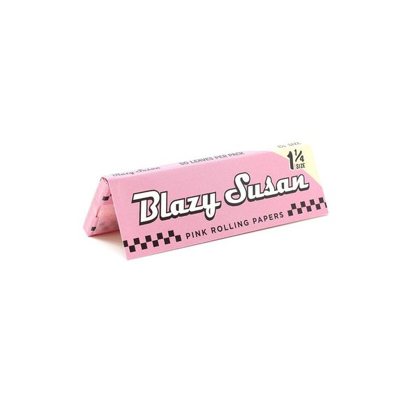 1-1/4 Sized Pink Rolling Papers by Blazy Susan