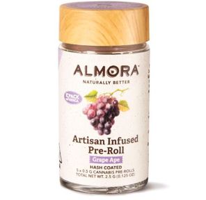 Grape Ape 5pk Artisan Infused Pre Rolls 2.5g 2.50 g