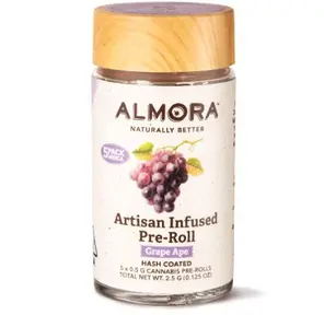 Grape Ape 5pk Artisan Infused Pre Rolls 2.5g 2.50 g