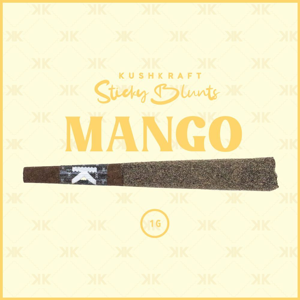 1 x 1g Shatter Infused Blunt Hybrid Pink OG Mango by KushKraft