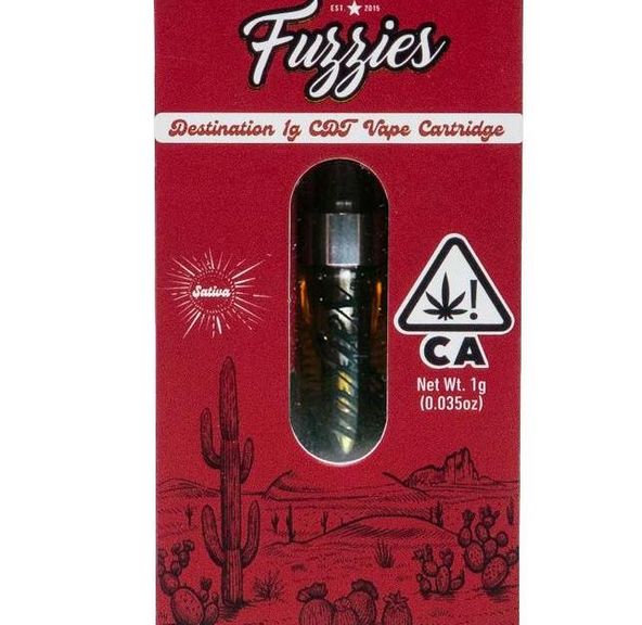 Fuzzies Fruit Punch 1g Cannabis Derived Terps Cartridge 83.7%