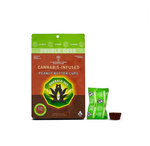 Emerald Sky Peanut Butter Cups Hybrid 100mg 10-Pack