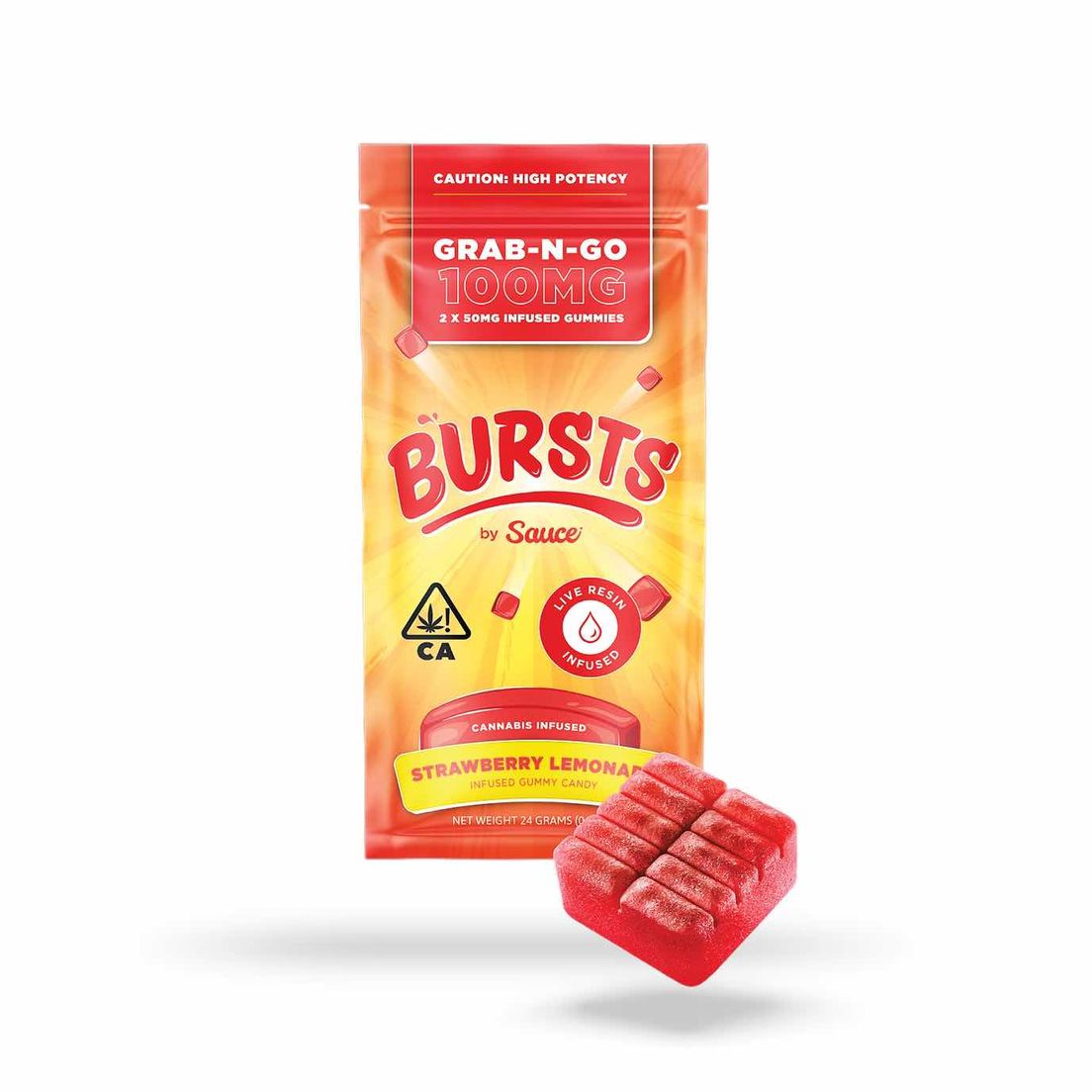 Bursts - THC Gummies (Strawberry Lemonade)