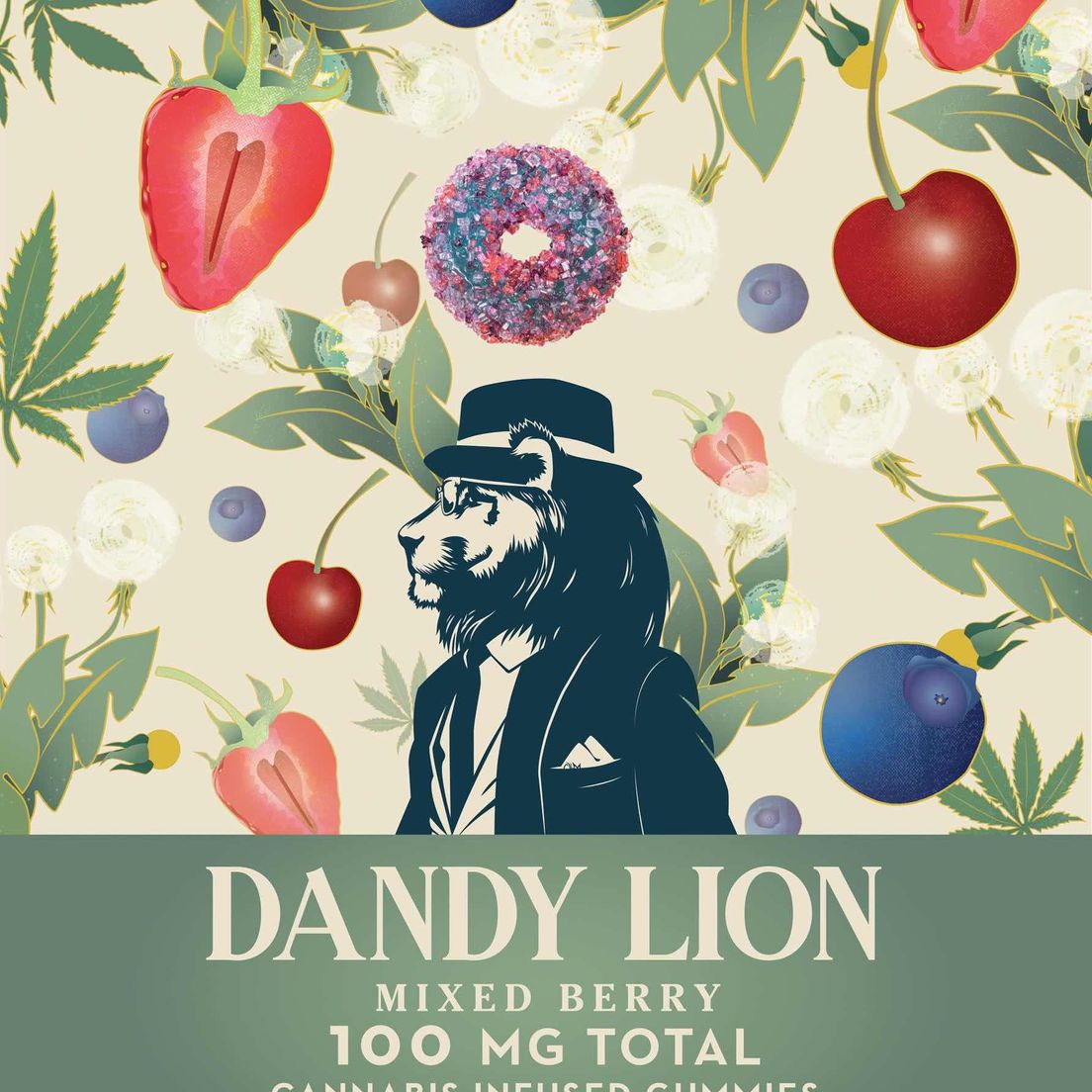 Dandy Lion - 100mg Gummies - Mixed Berry