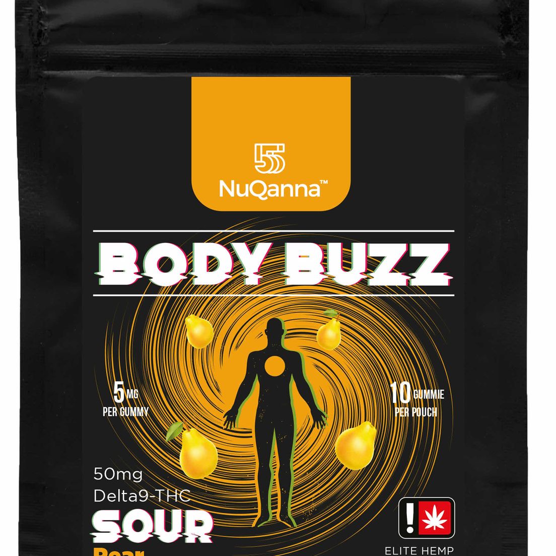 Body Buzz: Full Spectrum: 50mg : SOUR Pear