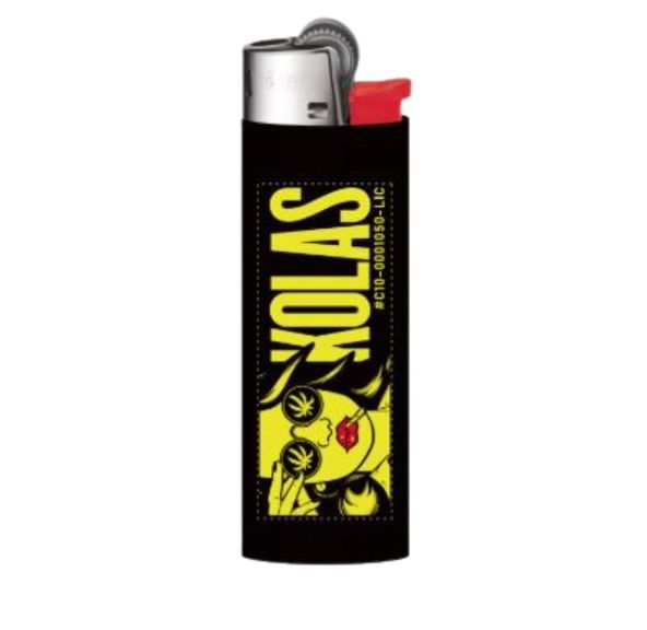Kolas Branded Bic Lighter Green Girl