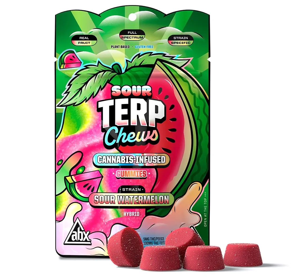 ABX - Sour Watermelon Terp Chews - 100mg