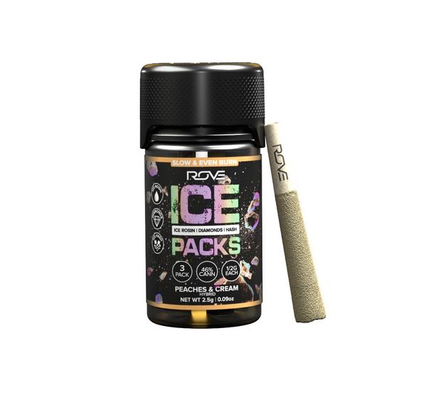 Rove - Peaches & Cream Ice Pack Infused Prerolls 5pk 2.5g