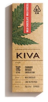 KIVA - Kiva Bar Milk Chocolate - 100mg