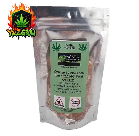 Acadia - Hard Candy - Orange 200 MG (10mg ea)