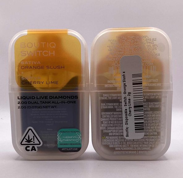 Boutiq - Disposable - Switch - Orange Slush x Cherry Lime - 2g