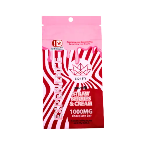 EDIFY SMOOTH STRAWBERRIES & CREAM CHOCOLATE BAR 1000MG