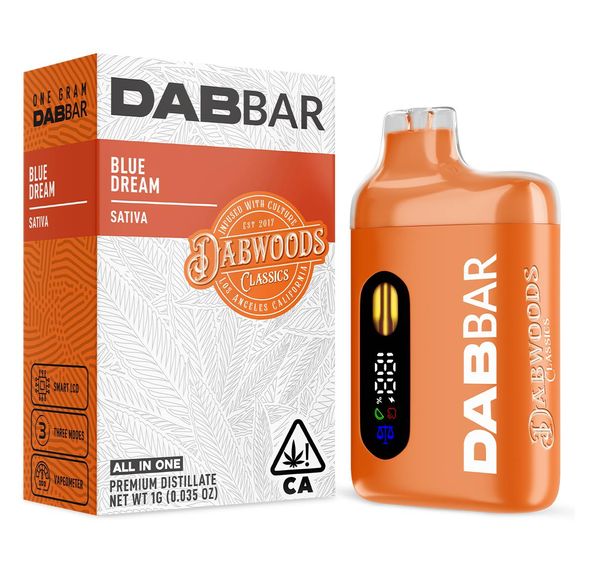 Dabwoods | AIO Vape | 1g | Distillate Dab Bar | Blue Dream