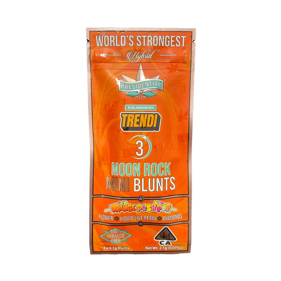 Presidential - Orange Push Pop Moon Rock Mini Blunts 3pk - 2.1g