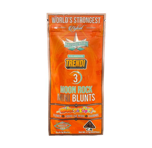 Presidential - Orange Push Pop Moon Rock Mini Blunts 3pk - 2.1g