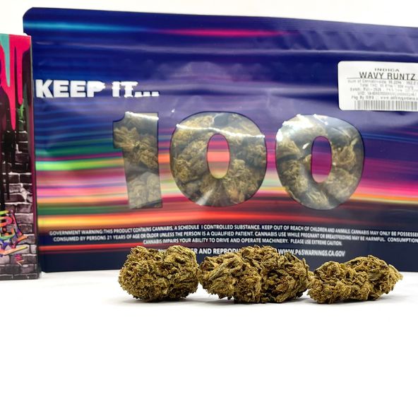 *Deal! $89 1 oz. Wavy Runtz (30.87%/Indica) - Keep it 100 + Rolling Papers