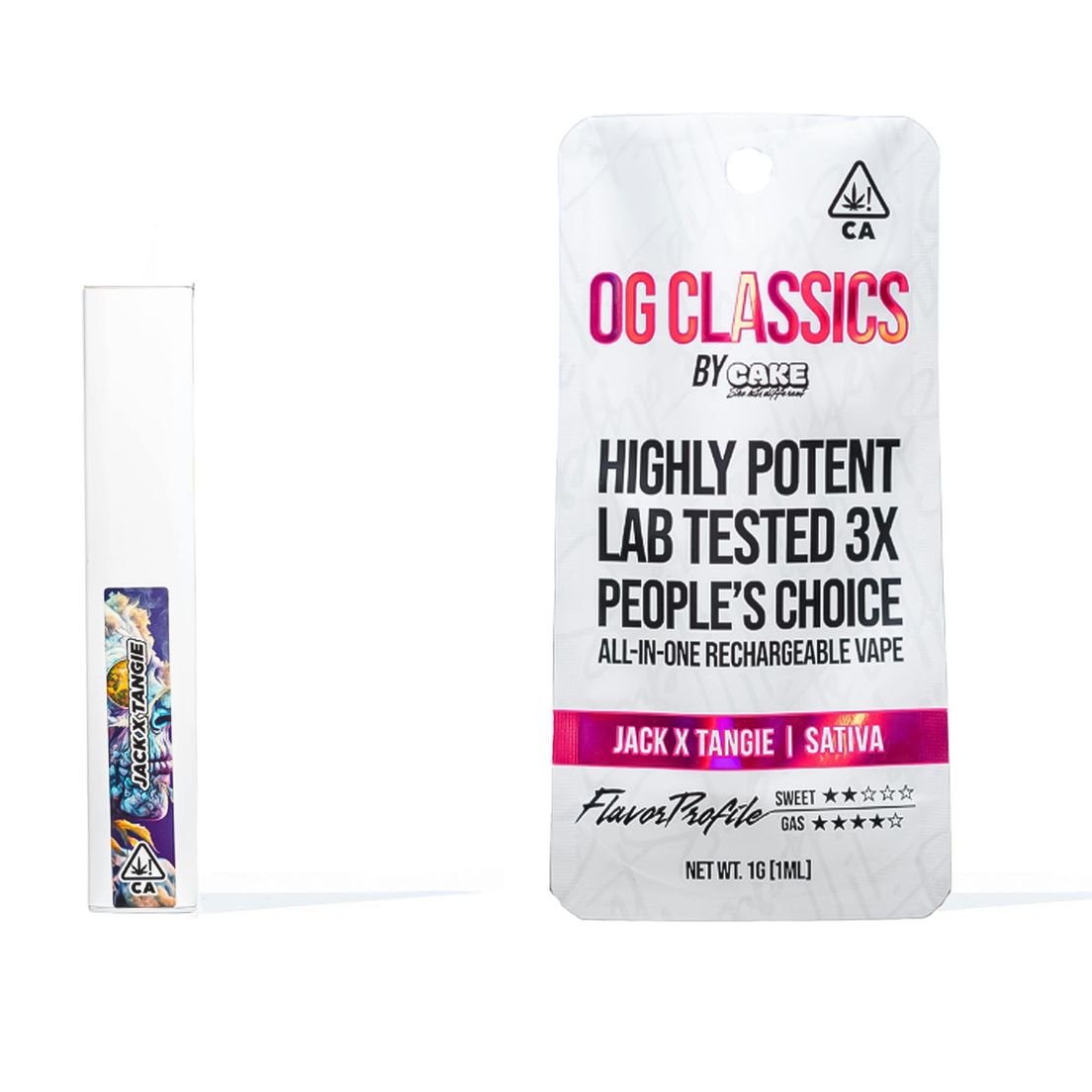 Cake - OG Classic - Jack x Tangie Disposable Vape 1g