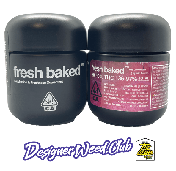 Cherry Cookie Cake 3.5 1/8th Jar from Fresh Baked Flowers **Premium New Flavors**Highly Recommended**