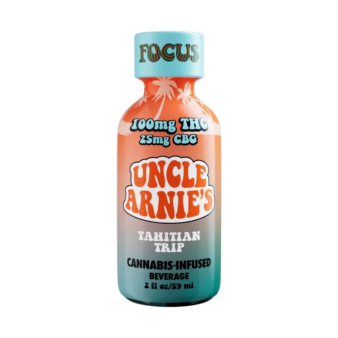 Uncle Arnie's Shot Tahitian Trip 100mg THC / 25mg CBG