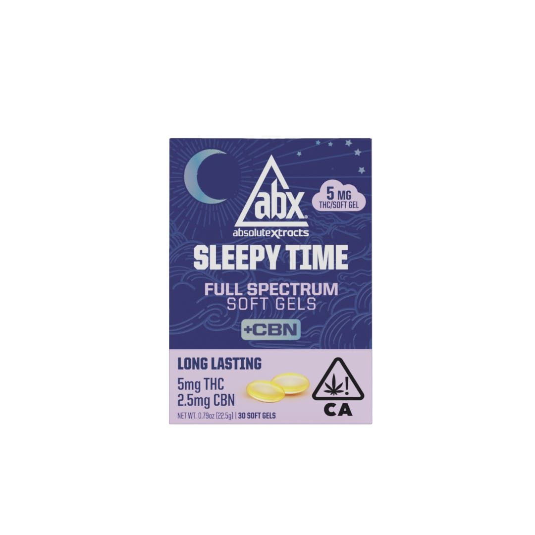 ABX - Sleepy time Soft Gels - 10 capsules (5mg per capsule)