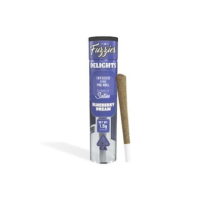 1. Fuzzies Delight 1.5g Infused Pre Roll - Blueberry Dream (S)