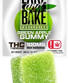 100mg Single Gummy - Green Apple