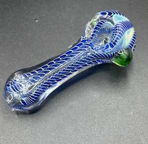 Blue Spiral Mini Spoon - $10