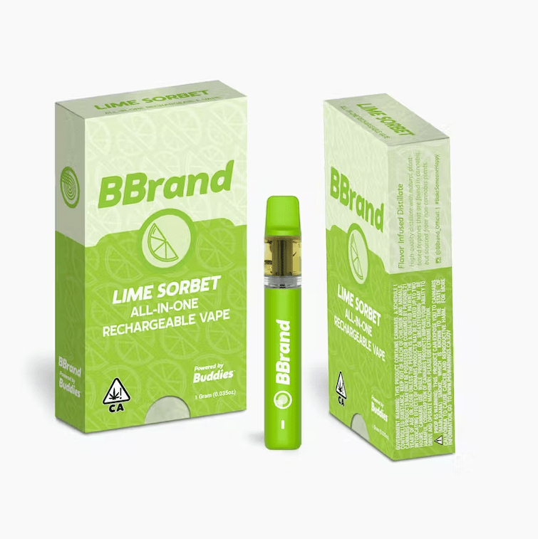 BBrand AIO Vape Lime Sorbet 1g