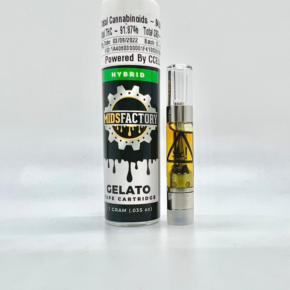 PRE-ORDER ONLY 1g Gelato (Hybrid) Cartridge - MidsFactory