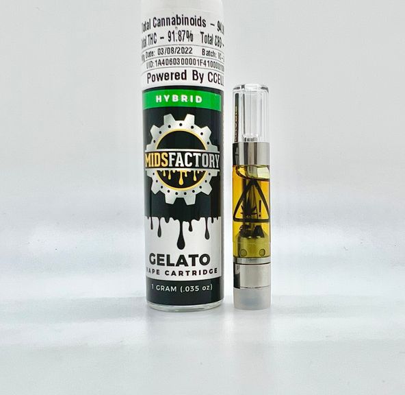 PRE-ORDER ONLY 1g Gelato (Hybrid) Cartridge - MidsFactory