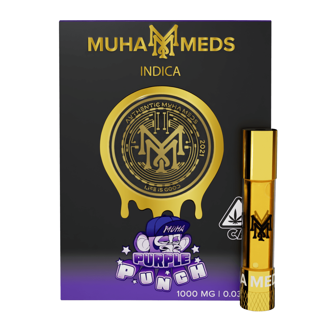 Muha | Vape Cart | 1g | Distillate | Purple Punch