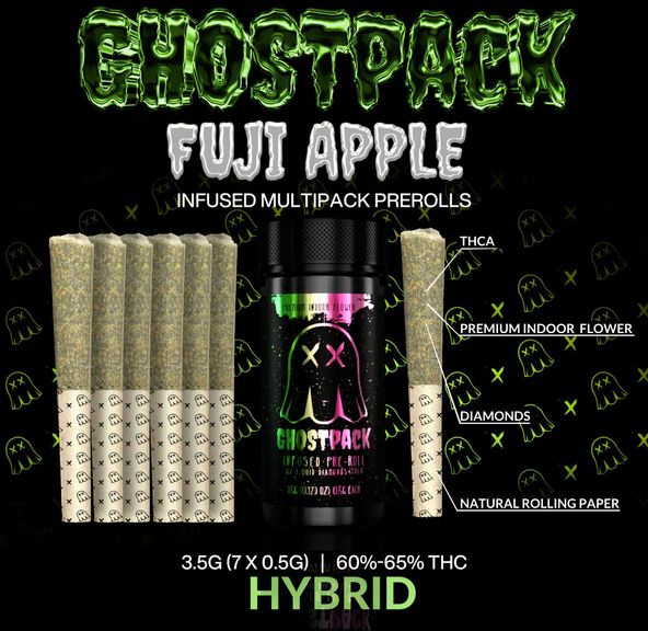Ghostpack - Infused Preroll - Fuji Apple (0.5g x 7) 3.5g
