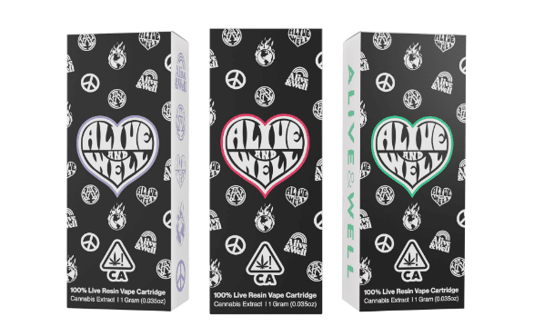 Alive and Well - LA Kush Cake - Cured Resin Cartridge - 1g - Hybrid