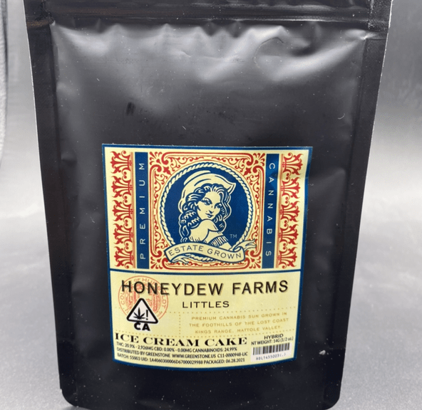 Ice Cream Cake (indica / Hybrid) - 14g Smalls (THC 20%) by Honeydew Farms **2 for $100**