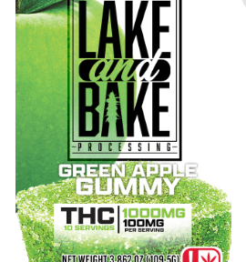 1000mg Gummies - Green Apple