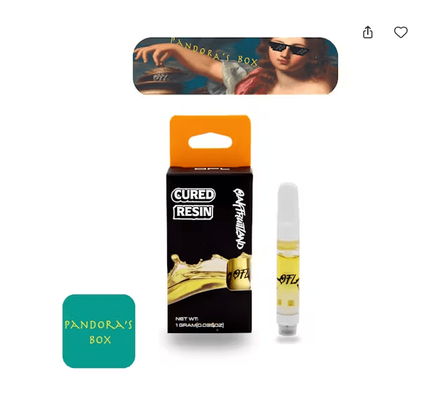 Oakfruitland - Pandora's Box Cured Resin Vape Cart 1g