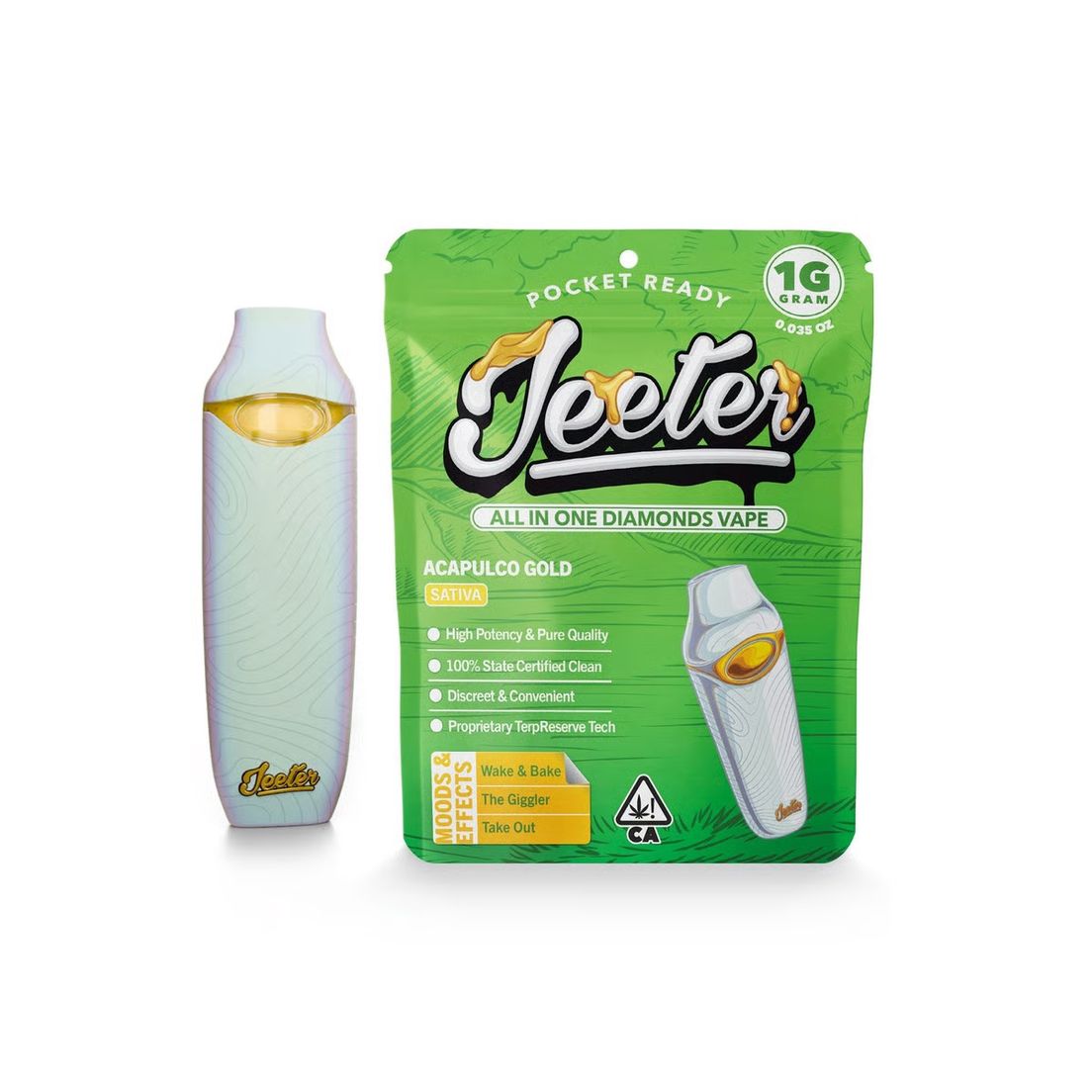 Jeeter - AIO Liquid Diamond 1G Vape Acapulco Gold