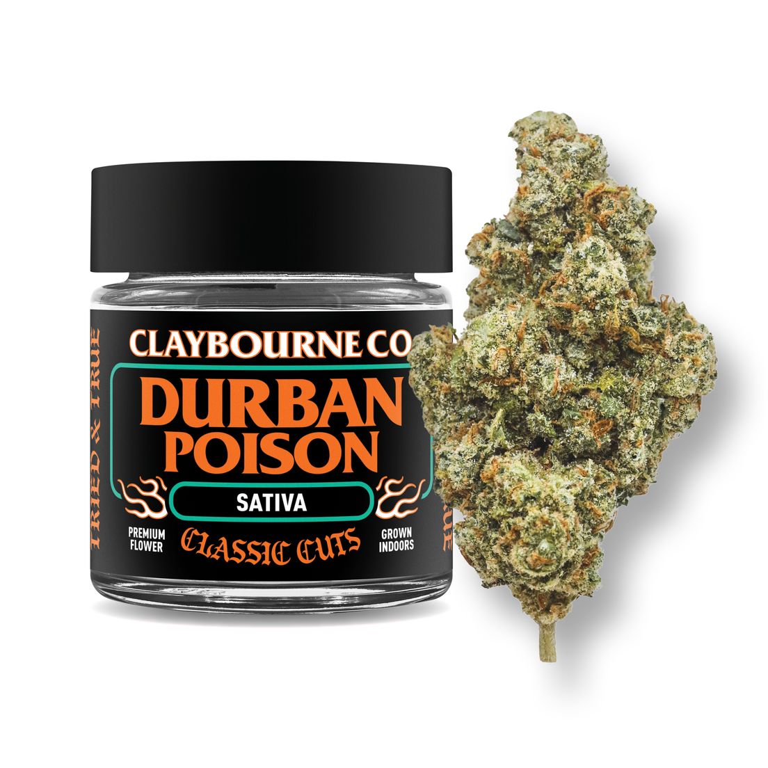 Claybourne | Flower | 3.5g | Classic | Durban Poison